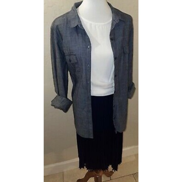 New Lauren Ralph Lauren Pleated Accordion French Navy Skirt Size 6✨ - Picture 6 of 15